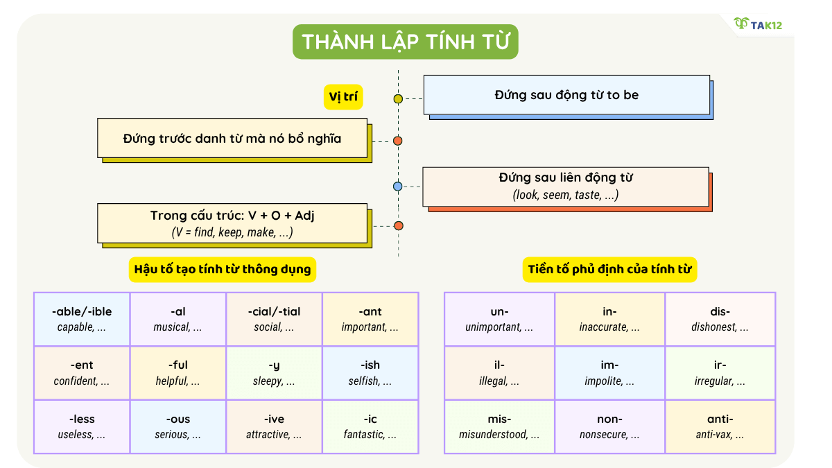 thành lập tính từ